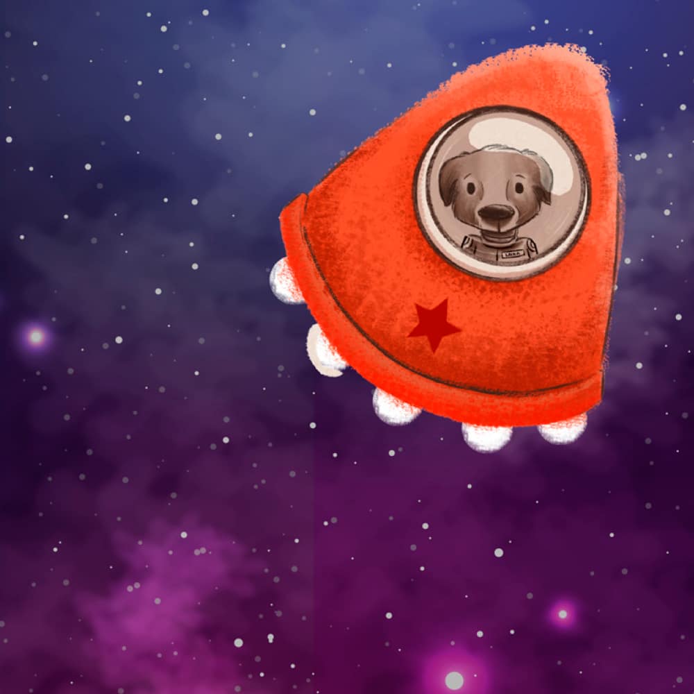 Laika en las estrellas